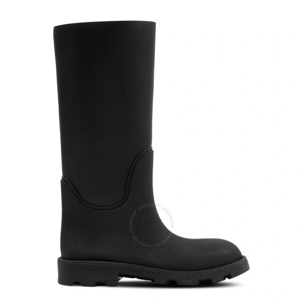 Burberry London Black Rain boots Size 45 Dust Bag Included